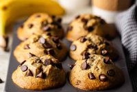 Heavenly Banana Chocolate Chip Muffins