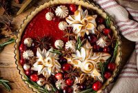 Bright Cranberry Curd Tart