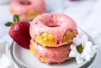 Berry Burst Baked Doughnuts