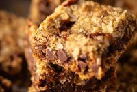 Gooey Oatmeal Caramel Bars