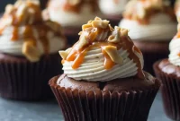 Decadent Snickers Cupcakes