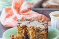 Buttered Rum Candied Sweet Potato Crumb Cake