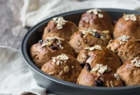Artisan Cranberry-Vanilla Whole Grain Rolls, Served with Maple Vanilla Bean Cloud Butter