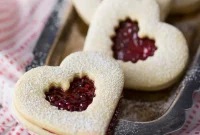 Ruby Raspberry Linzer Bites