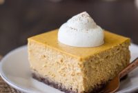 Autumn Spice Pumpkin Cheesecake Bars with Buttery Pecan Crust