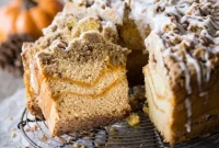 Spiced Pumpkin Streusel Coffee Cake