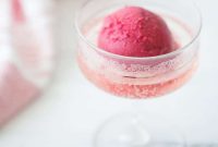 Sparkling Cranberry Sorbet Floats