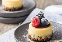 Sunrise Triple Berry Honey Yogurt Cheesecakes