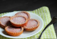 Vivid Blood Orange Tarts with a Caramel Biscoff Crunch