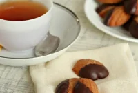 Chocolate Cloaked Earl Grey Madeleines