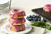 Tangy Baked Blueberry Sour Cream Donuts