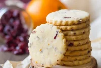 Zesty Cranberry Orange Shortbread
