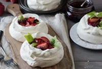Balsamic-Kissed Strawberry Pavlovas