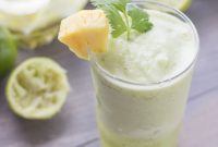 Tropical Enigma: Pineapple Cilantro Ice Mojito