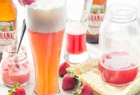 Sunshine Strawberry Rhubarb Shandy
