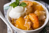 Golden Peach Cobbler Delight