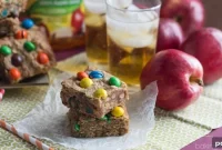 Harvest Apple Peanut Butter M&M Blondies
