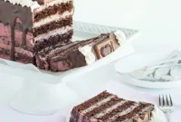 Decadent Dark Cherry Chocolate Gateau