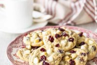 Chewy Cranberry Oat Cookies