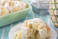 Golden Pineapple Cream Cheese Swirls