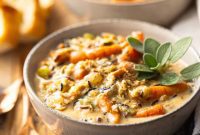 Hearty Creamy Chicken and Wild Rice Soup