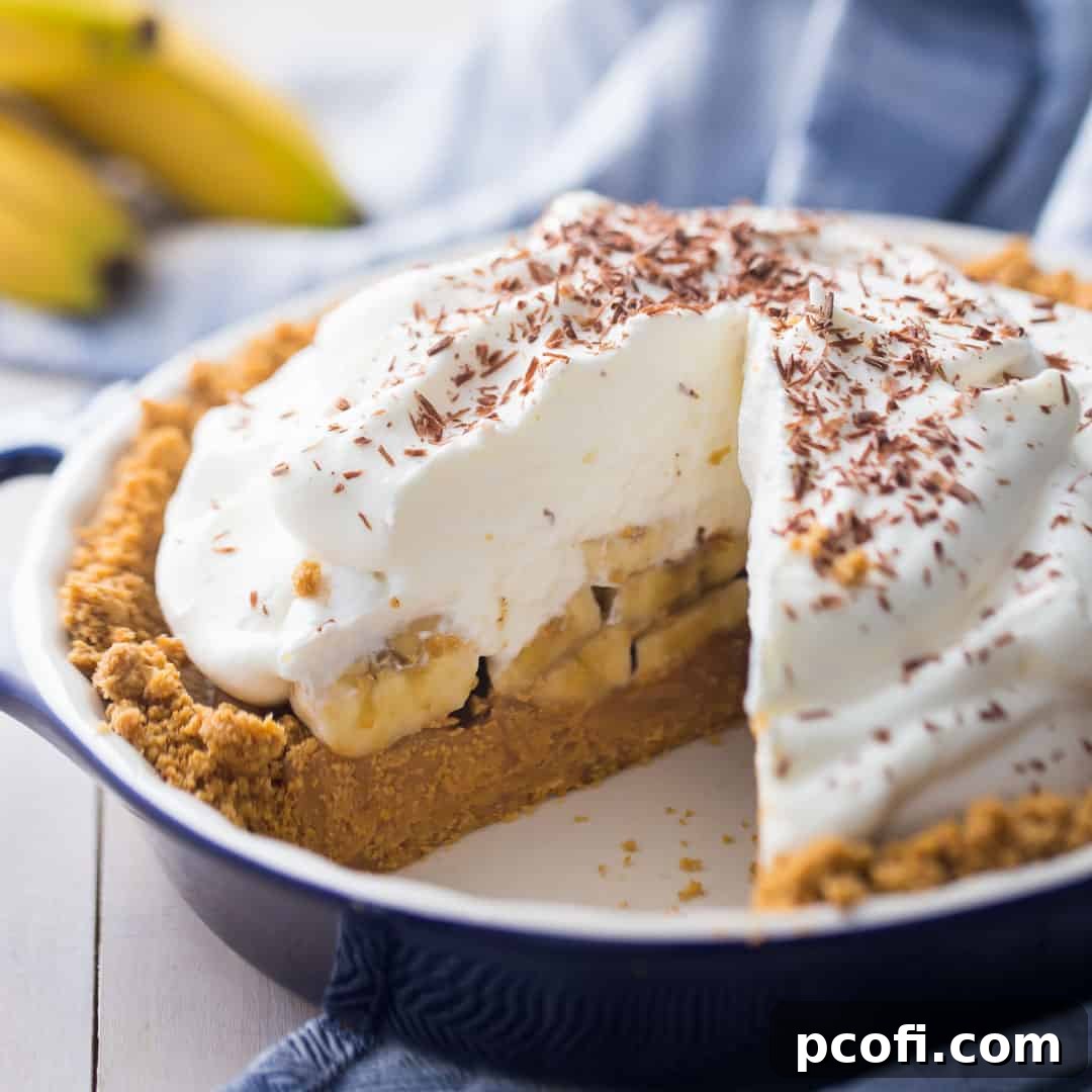 The best Banoffee Pie recipe, showcasing layers of banana and toffee with whipped cream topping.