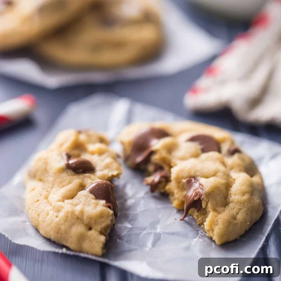 The best Soft Peanut Butter Chocolate Chip Cookies, featuring a perfect blend of peanut butter and chocolate in a tender, chewy cookie.