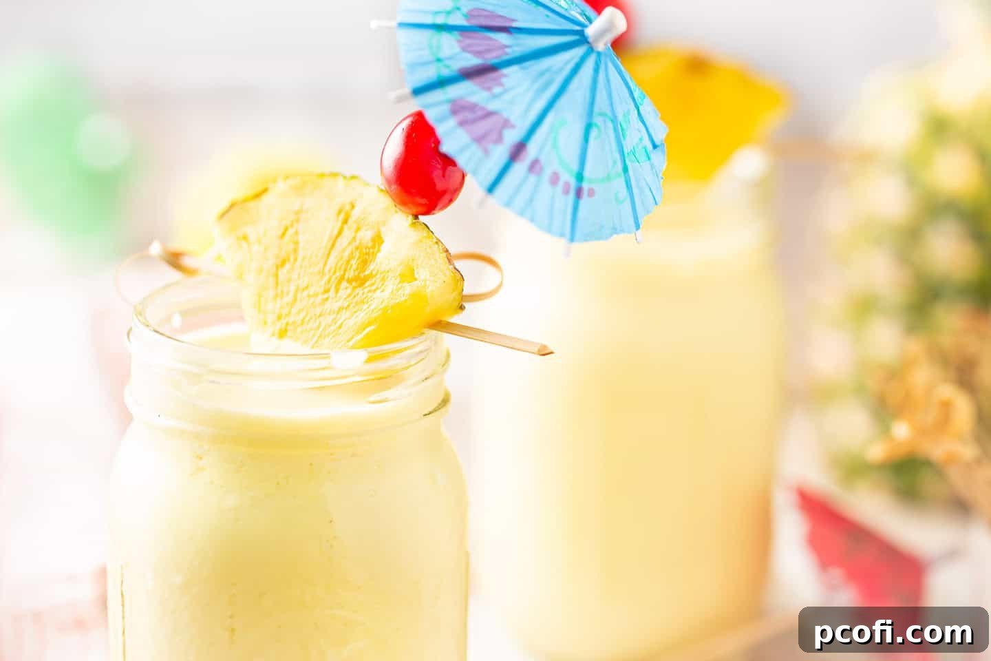 How to make pina colada drink recipe tutorial.