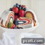 Red, White, and Blue Velvet Zebra Bundt Cake