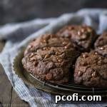 Double Chocolate Scones, rich and decadent.