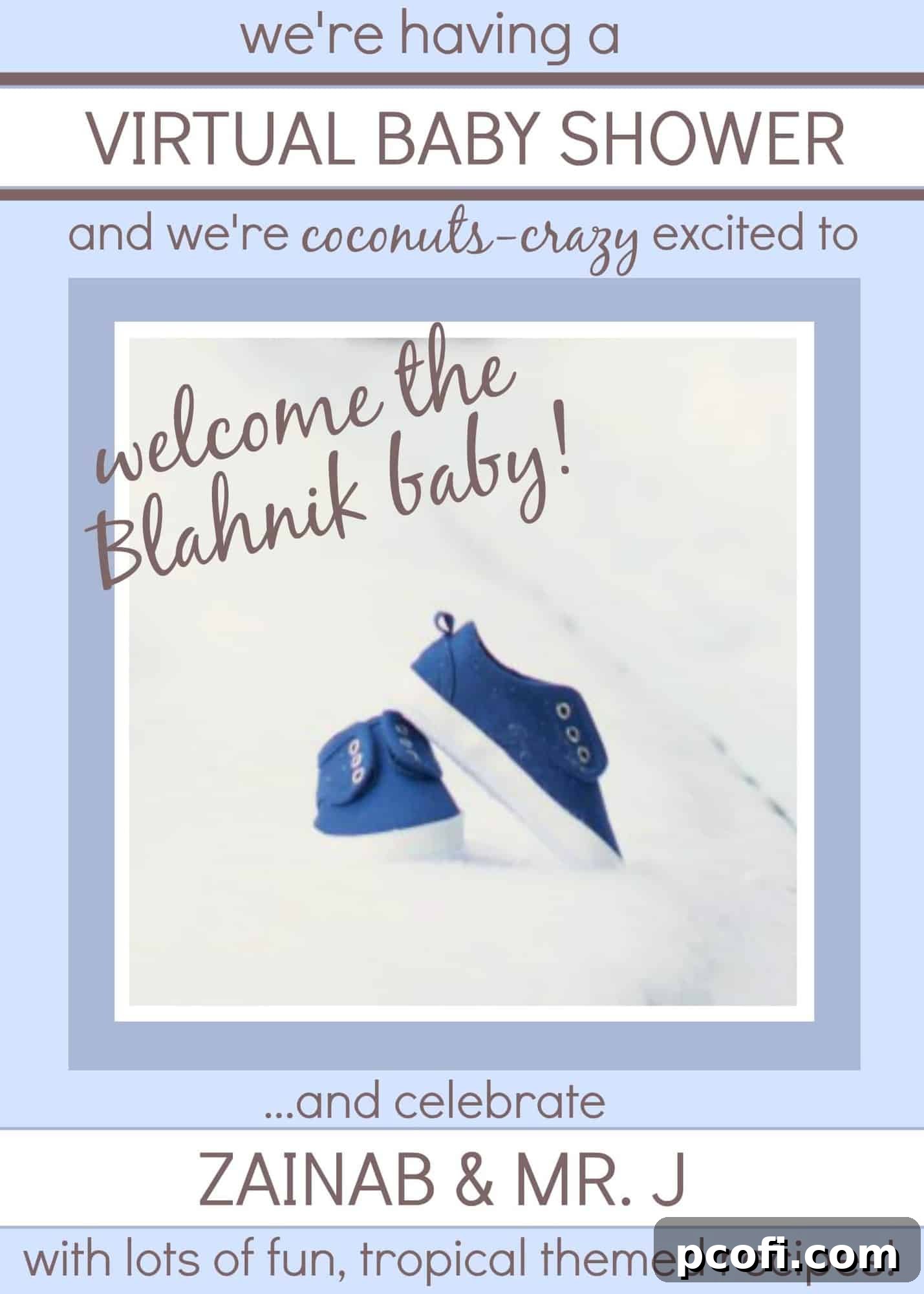 Virtual Baby Shower Celebration for Blahnik Baker