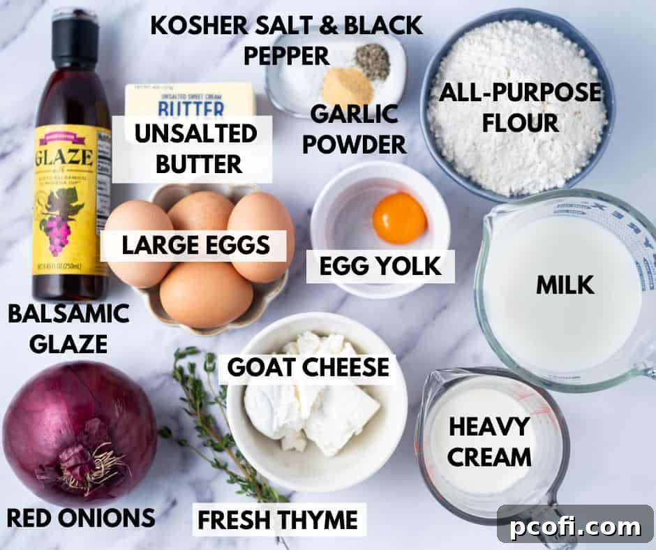 ingredients needed for onion tart