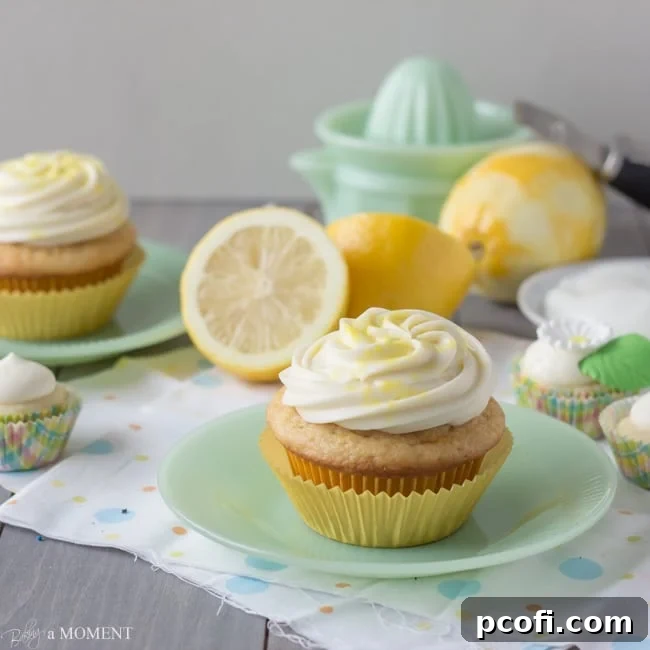 Lemon Yogurt Cupcakes with Cream Cheese Frosting