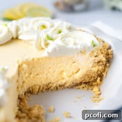 A beautiful slice of Atlantic Beach Pie with creamy filling, saltine crust, and whipped cream topping.
