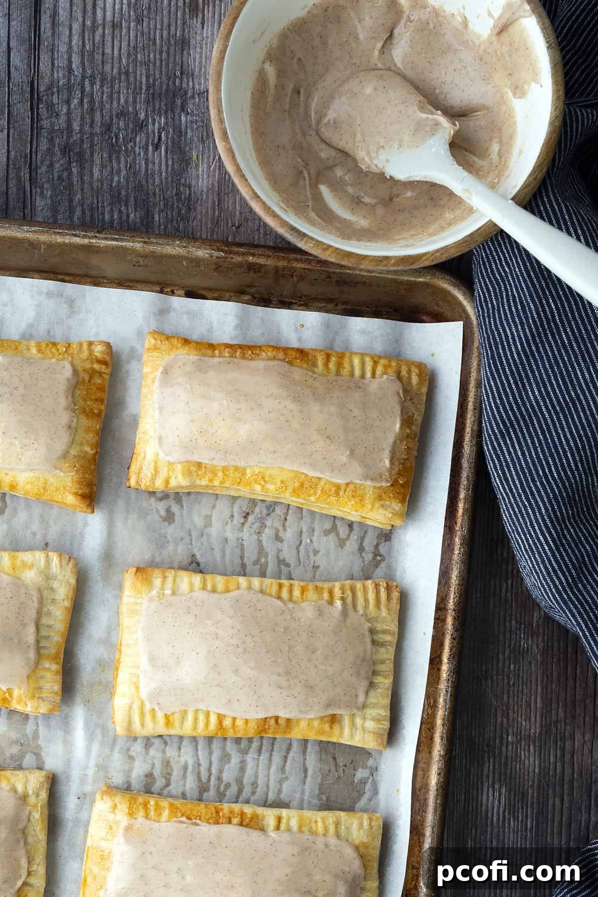 Frosted apple cinnamon pop tarts ready to eat