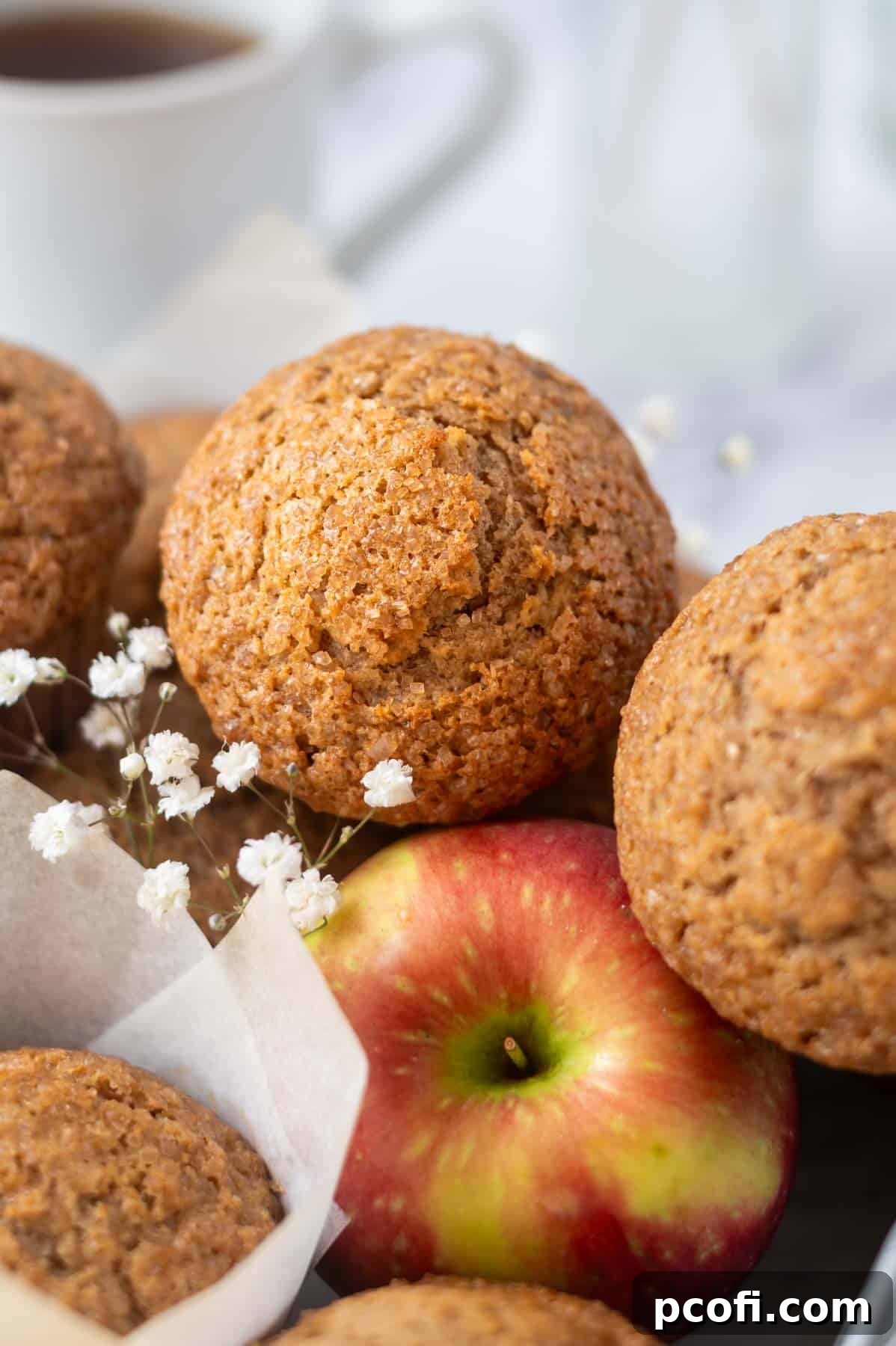 muffins with a cup of coffee