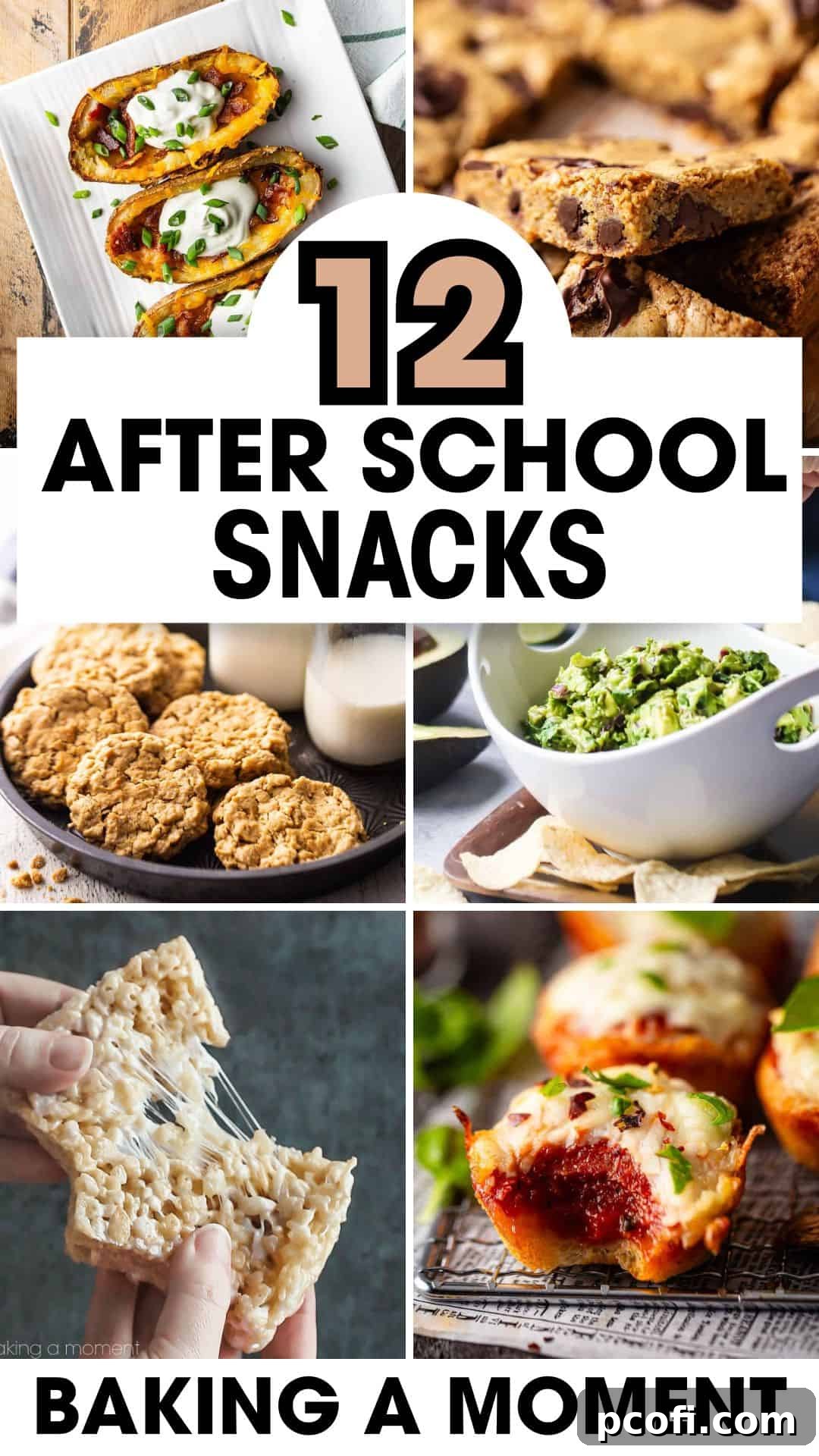 A vibrant display of various after-school snacks, highlighting diversity and appeal.