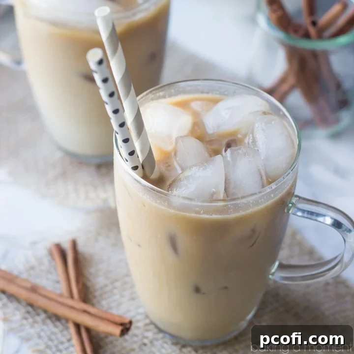 Coconut Horchata Iced Coffee: A truly creamy and refreshing dairy-free iced coffee featuring coconut, almond, and cinnamon flavors, perfect for a summer treat.
