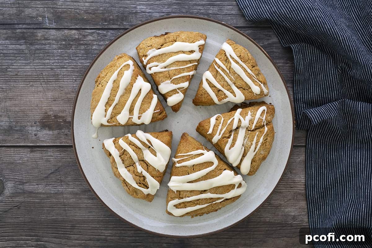 Gingerbread Scones on plate