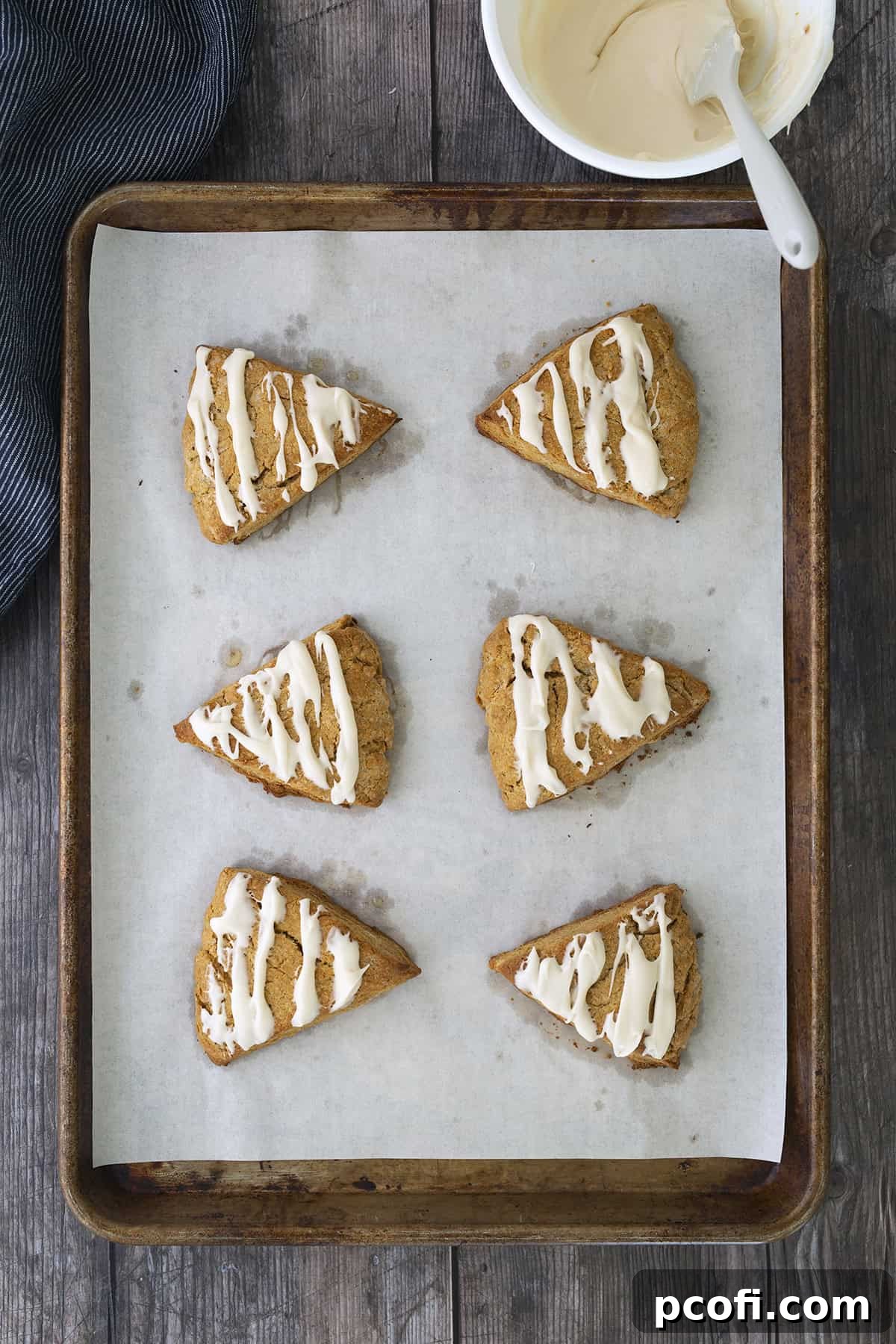 Frosted scones