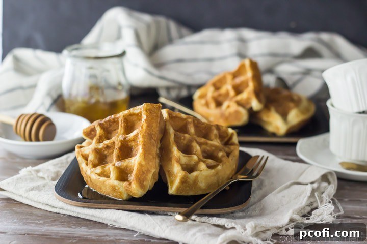 Greek Yogurt Freezer Waffles - whip up a big batch in less than an hour and have them all week long. Miles better than anything store bought!