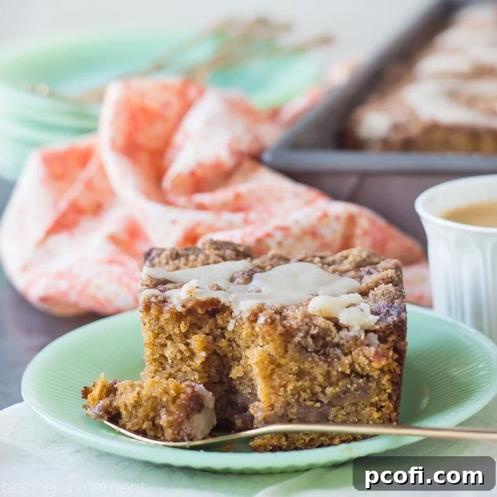 Buttered Rum and Candied Sweet Potato Crumb Cake, perfect for fall