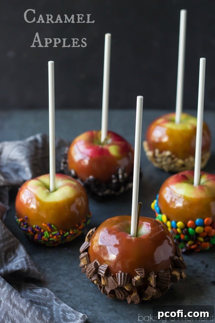 Fresh Apples Ready for Caramel Dipping