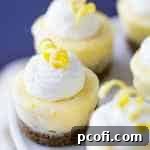 Mini Lemon Cheesecakes with Ginger Cookie Crust