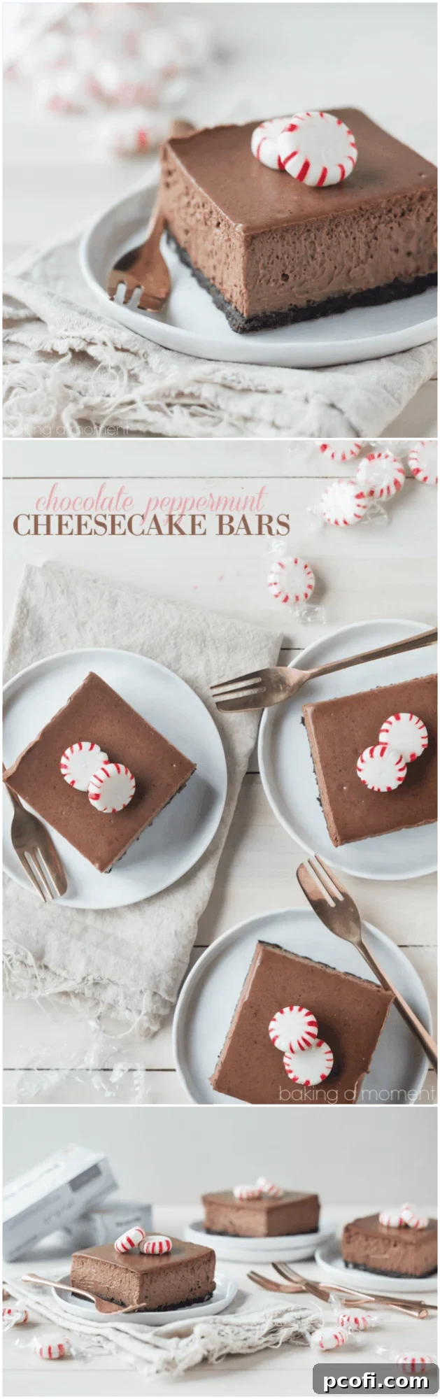 I made these Chocolate Peppermint Cheesecake Bars for Christmas and they were a huge hit! The cheesecake is so chocolate-y and creamy, and I loved that cool hit of peppermint! @spreadphilly #OneAndOnlyPhilly #HolidaysAreMadeWith #spon