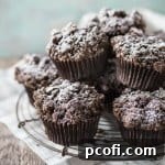 Double Chocolate Streusel Muffins