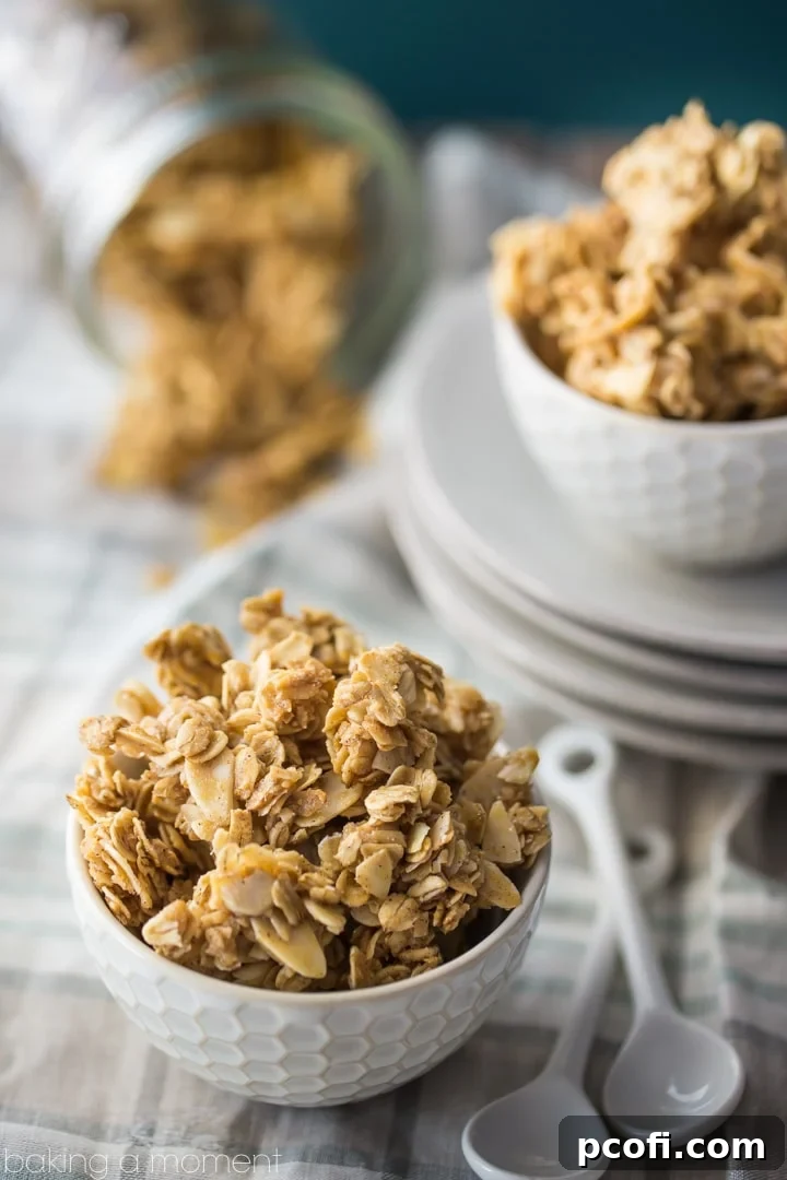 Best ever basic granola recipe- this can be customized in a million different ways, but it's really amazing as-is too! 
