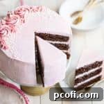 Chocolate Cake with Raspberry Buttercream