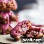Raspberry Fritters made from leftover donut dough scraps.