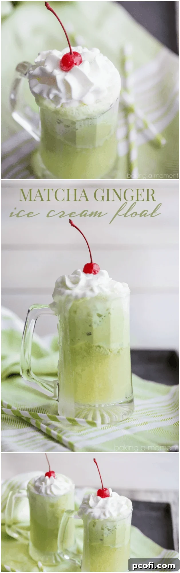 Loved the flavor combination in this Matcha Ginger Ice Cream Float! Definitely will be making this for St. Patrick's Day ;)